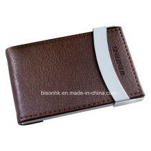 Elegant Leather Business Card Holder for Men (BS-L-0011)